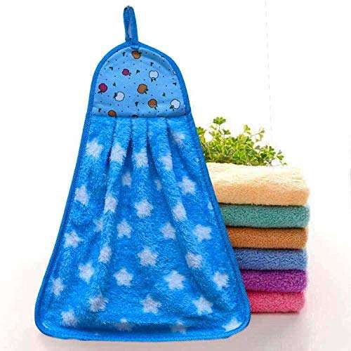 Riftree Micro Fiber Cotton Multipurpose use wash Basin/Kitchen Hanging Towels Pack of 6 pcs 5
