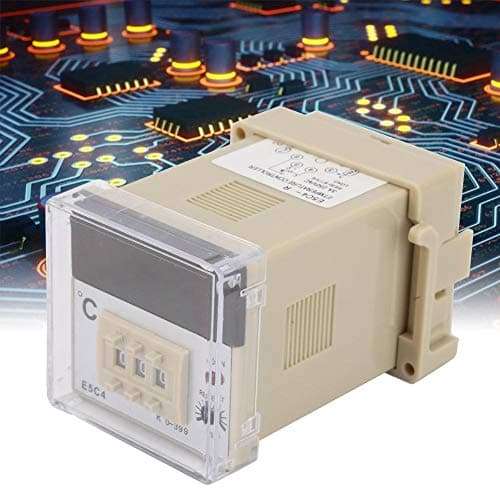 1.0Level Temperature Controller,E5C4-R Digital Temperature Controller Thermostat with K-Type Thermocouple Probe 4