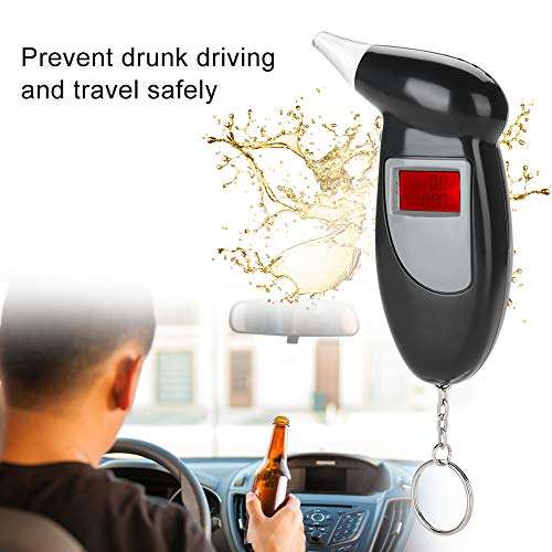 Breathalyzer - ortable Digital Breathalyzer, Analyzer Professional Breath Alcohol Tester, Portable Digital Breathalyzer Analyzer for Drivers Or Home Use 3