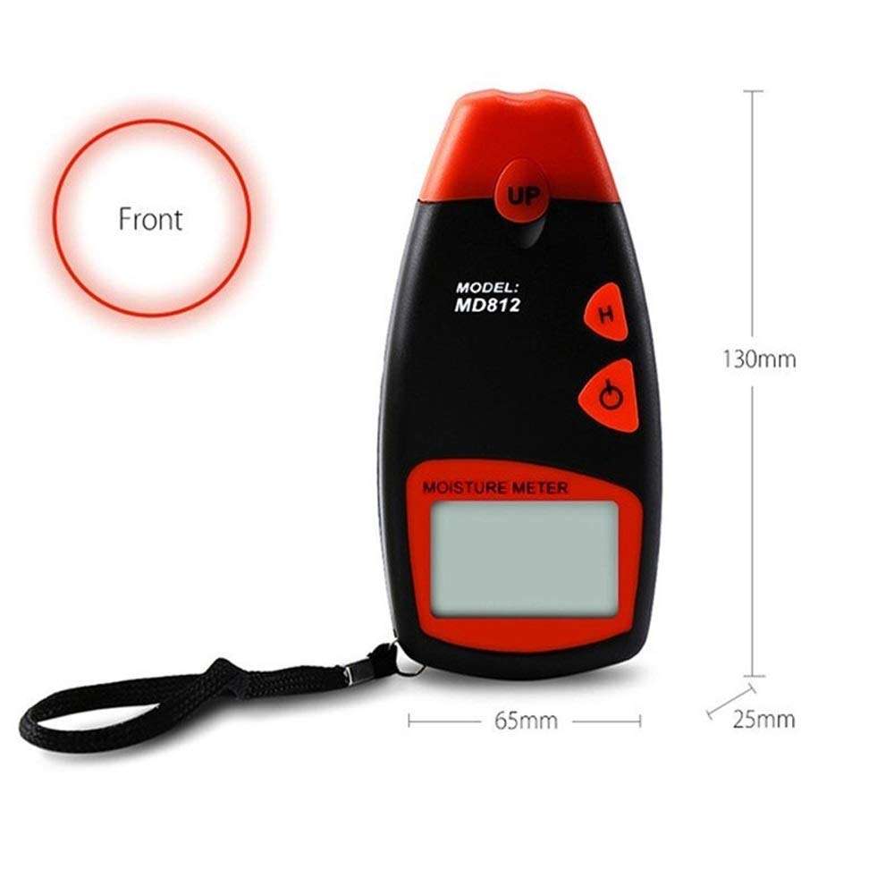 YYONGAO Water Quality Meter, Moisture Meter MD812 Digital Wood Moisture Meter with LCD Display Two Pins Humidity Tester Timber Damp Detector Moisture Tester Humidity Tester 4