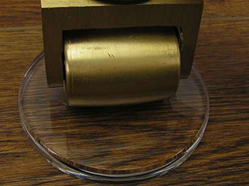 4" Clear Piano Caster Cups MADE IN USA for Grand Piano and Baby Grand Piano by Musicmaide 3 Pack tranparent virtually invisible 3