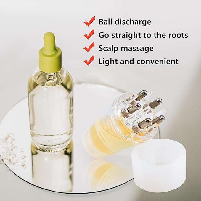 VALKYRIE Hair Oil Applicator, Oil Applicator For Scalp, Adivasi Hair Oil, Scalp Applicator Comb Hair Essential Oil Massage Comb, Hair Oil Applicator Bottle, Hair Oil Dispenser, Hair Massanger[Adivasi] 5