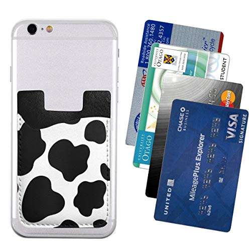 Cows Print Phone Card Holder, Stick on ID Credit Card Wallet Phone Case Pouch Sleeve Pocket for iPhone, Android and All Smartphones 2