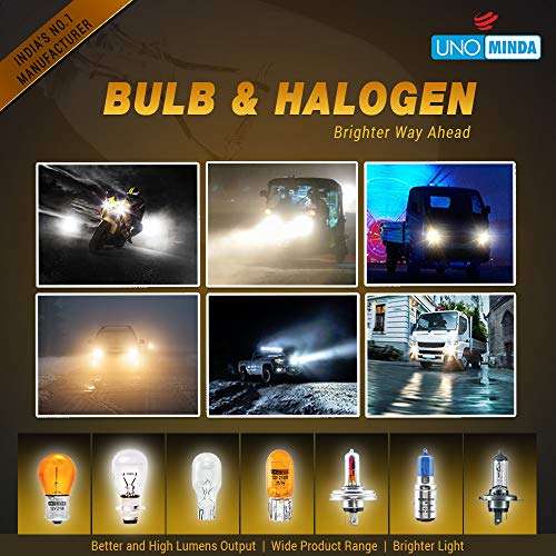 Uno Minda HB-H27-27 H27 12V 27W(880) Halogen Bulb Fog Lamps for fluidic Verna, Spark, Tucson, Accent old, I-10, I-20, Elantra, Xylo | Clear/White 4