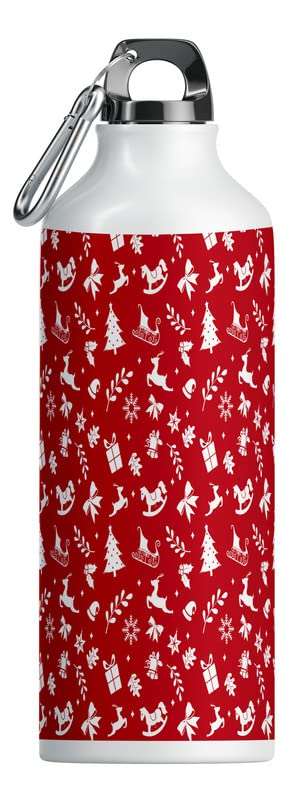 TrendoPrint Merry Christmas Sipper Water Bottle 600ml (Set of 1) Christmas Gift for Kids, Girls, Boys and Loving Ones (MC-23) 1