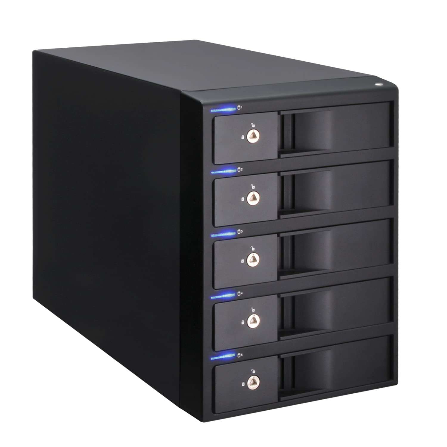 Century CRIB535EU3C_FP USB 3.2 Gen1 Connection USB / eSATA Compatible, 3.5 Inch SATA x 5 Devices with RAID Function 2