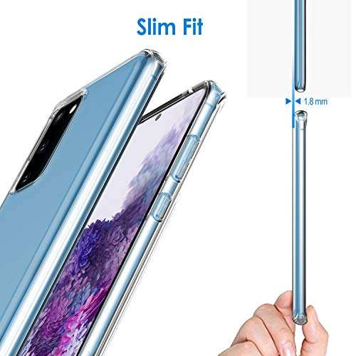 JETech Case for Samsung Galaxy S20 5G (2020), Premium TPU Material, Shock Proof (Clear) 6
