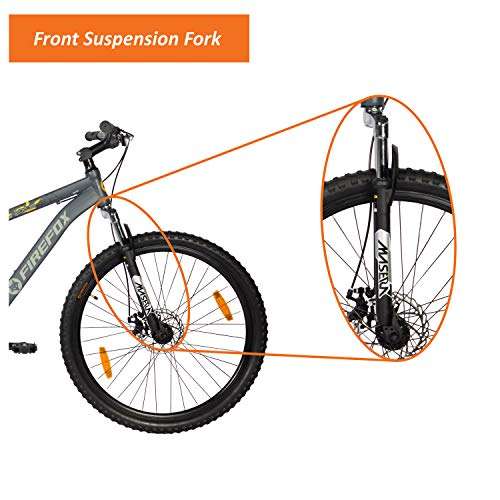 Firefox Bikes Nexus-D 27.5T MTB Mountain Bike with dics brake I (GREY) | Frame: 17 Inches - Unisex Adult 6