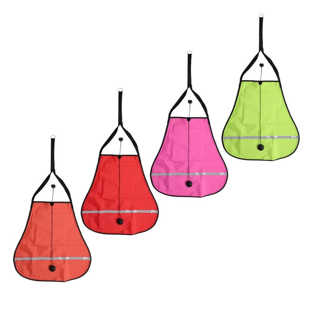 MOH Deluxe Nylon 70lbs Salvage Lift Bag with Dump Valve for Scuba Diving Red 3