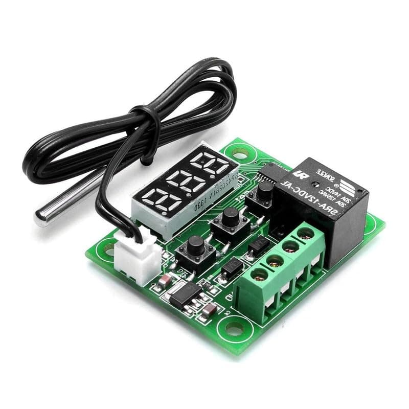 ERH India 1 Pc W1209 Digital Temperature Controller Thermostat Thermocouple Sensor Module for DIY Electronic and Robotic Projects Kit and Incubator Machine etc 1