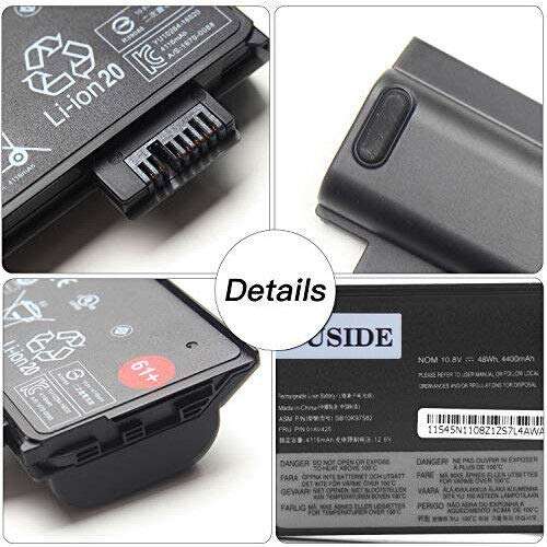 OUSIDE 61+ 01AV425 T470 T480 L18M6P71 Laptop Battery Compatible with Lenovo ThinkPad T570 T580 A475 P51S P52S TP25 Series 61+ 4X50M0881 01AV491 SB10K97582 SB10K97583 SB10K97661 Series. 3