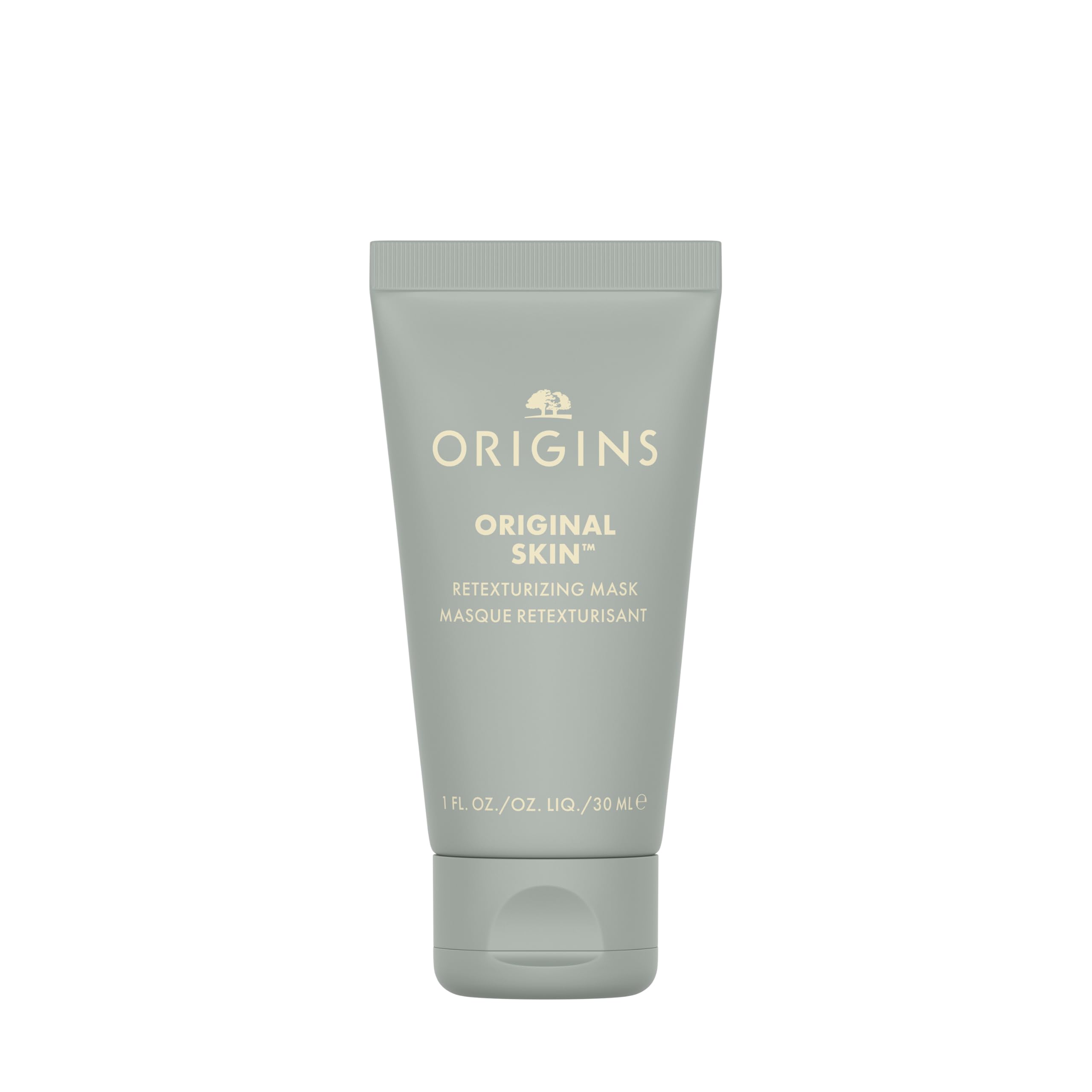 Origins Original Skin Retexturizing Mask | Visibly Minimizes Pores & Refines Skin Texture | With Clay & Jojoba Beads | Travel Size, 1 Fl Oz