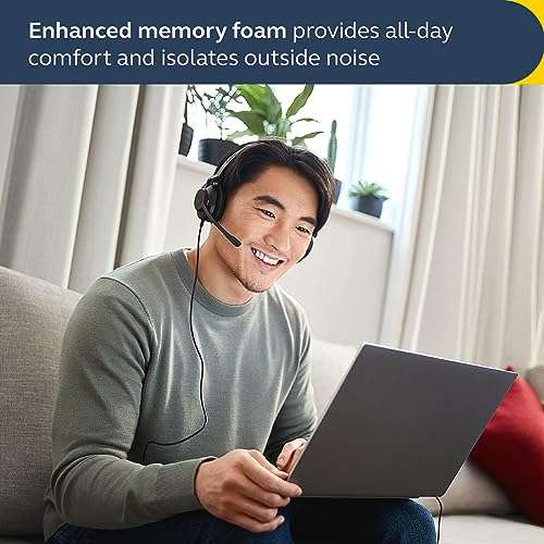 Jabra Evolve2 30 Se On Ear Wired Stereo Noise-Cancelling Headset-Features 2-Mic Call Technology & Usb-C Cable-Works With All Leading Unified Communications Platforms Such As Zoom & Google Meet-Black 2