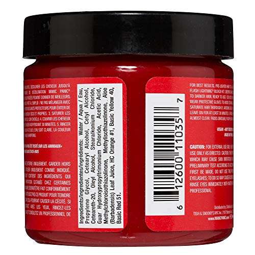 Manic Panic High Voltage Semi Permanent Hair Colour - ROCK'N'ROLL RED, 118 ml 2