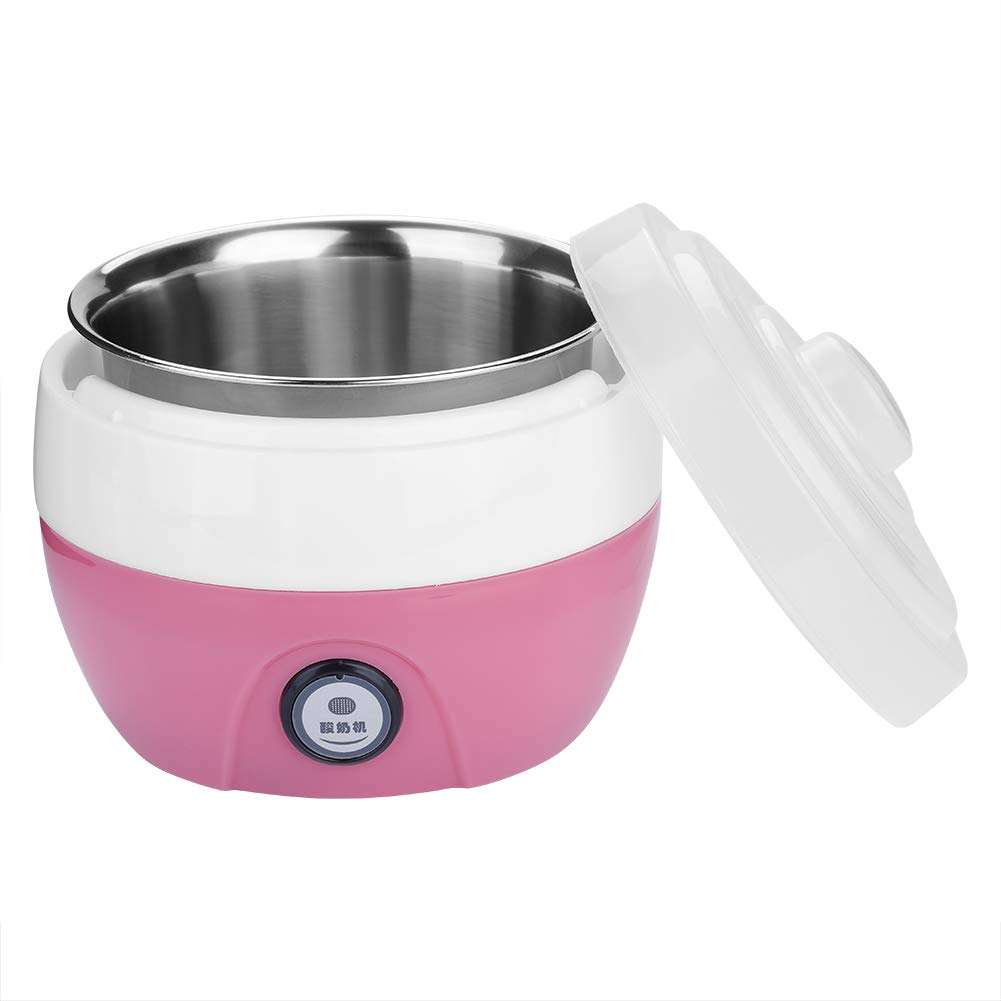 Ice Cream Maker Electric 1L Automatic Yogurt Machine, for Home(Pink) 1