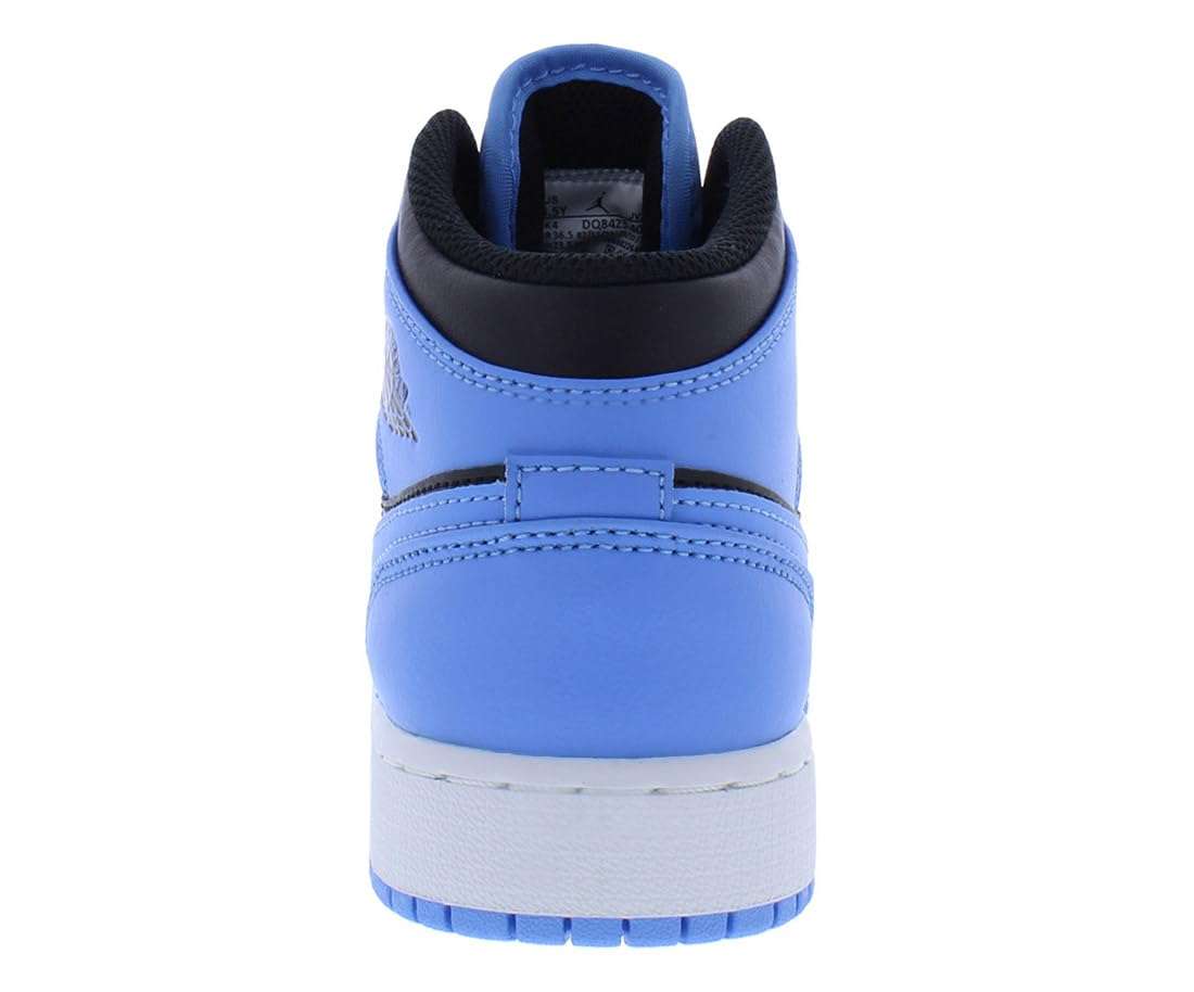 Jordan Boy's Air 1 Mid (Big Kid) University Blue/Black/White 7 Big Kid M 3