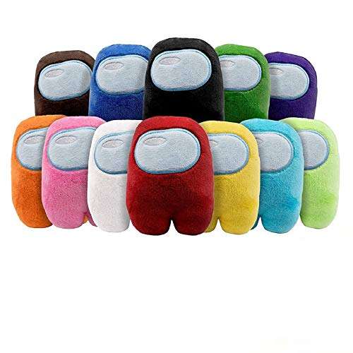 Among Us Plush Toy Merch Crewmate Plushies Soft Cute Doll Astronaut Stuffed Plush Figures Gifts for Game Fans 4.3 inch 12 Color 1