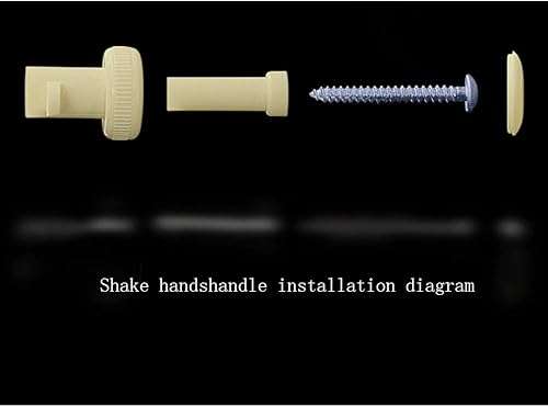 jinyatu Frameless Folding Balcony Window Handle,Lock Push Pull Hand Glass Window Small Handle, Anti-Theft Knob Buckle doorknob 4 pcs 6