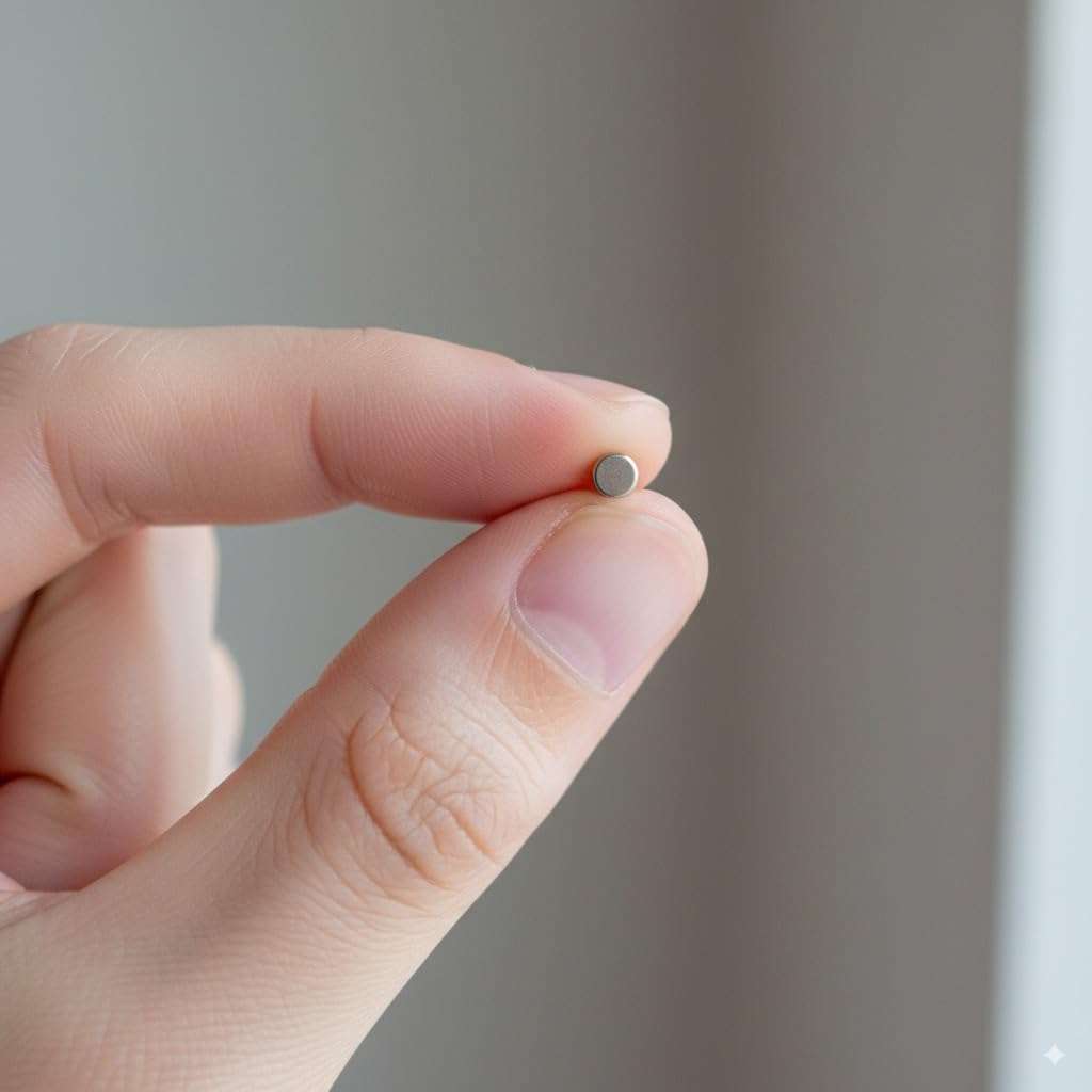 Pack of 100 - Ultra-Strong Mini Neodymium Disc Magnets 4 mm × 1.5 mm – Premium N35 | Ideal for Craft Projects, Model Making, School, Office & DIY Organizing 4