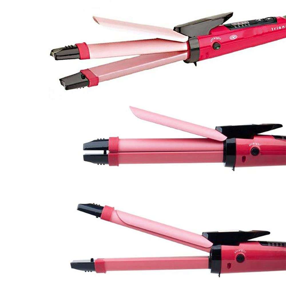 pee 2 in 1 Hair Styler Straightener and Curler Ceramic Plate Hair Curler Glow hair straightener brush for Women 5