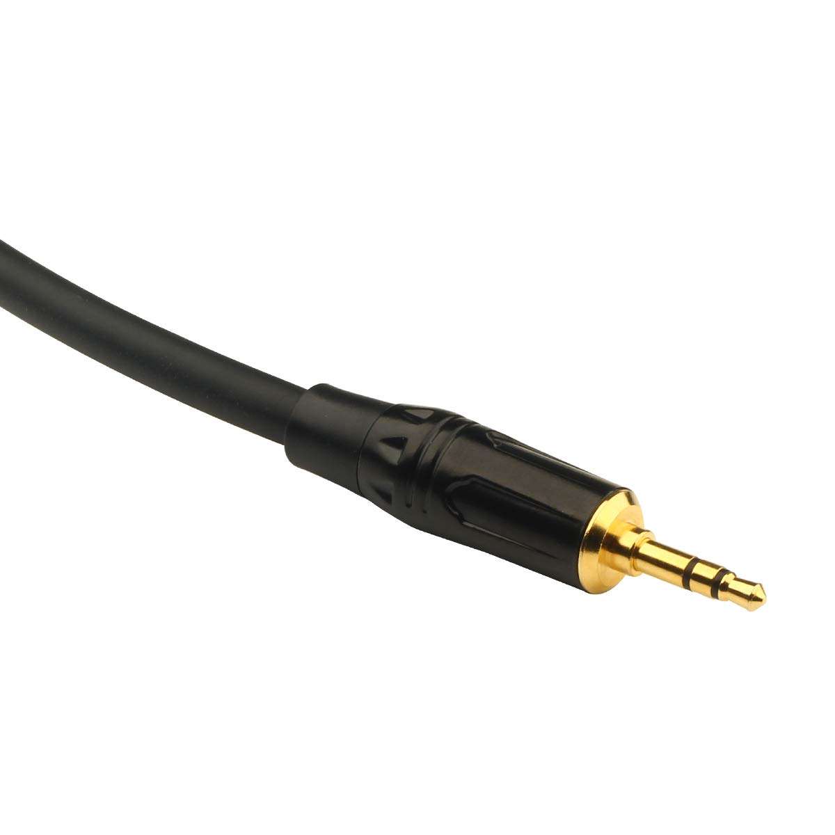 TOMROW 1/8 TRS Jack to Dual 1/4 TS Mono Stereo Y-Splitter Cable 3.5mm Aux to 6.35mm Breakout Path Cords Compatible for iPhone, iPod, Laptop, MP4, Speakers and Home Stereo Systems - 10 feet 4