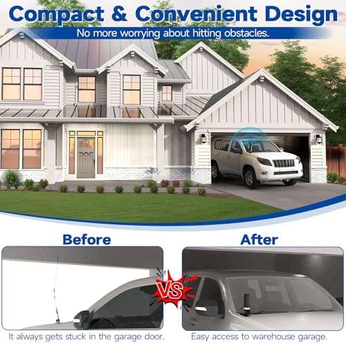 Bingfu Vehicle Mobile Ham Radio Antenna VHF UHF 136-174MHz 400-470MHz Car Truck Amateur Radio NMO Mount Low Profile Antenna with Lip Mount Fixed Bracket PL259 Male 5m 16.5 feet RG58 Cable 2