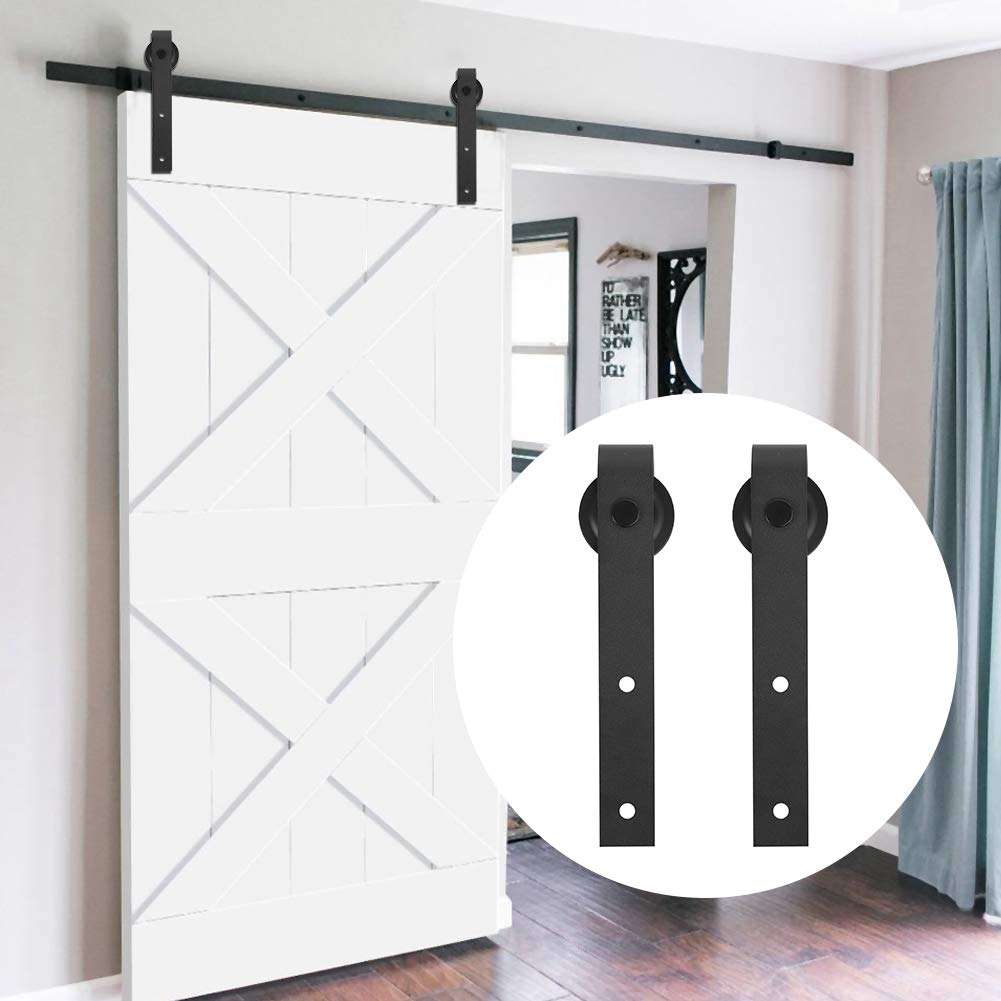 Sliding Barn Door Hardware, Sliding Door Pulley, Durable Fire And Rust Prevention Kitchens for Laundries Wardrobes 6