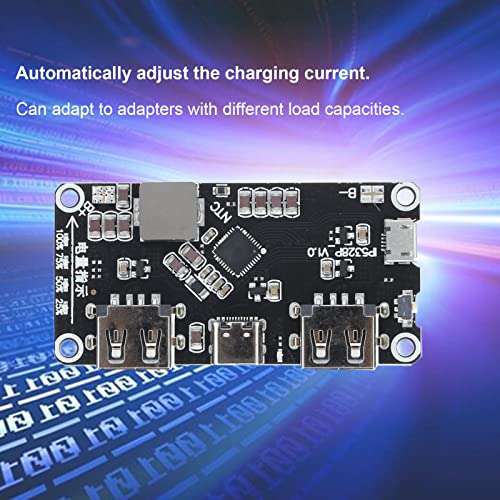 Battery Fast Charging Module, IP5328P 3.7V to 5V 9V 12V Stable Auto Adjustment Batteries Charge Board for Power Bank 4