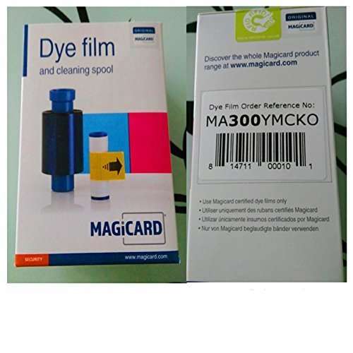 Magicard Enduro Pronto Rio Pro ID card printer color Ribbon 5 panel colour dye film MA300YMCKO 300prints 5rolls/lot 3