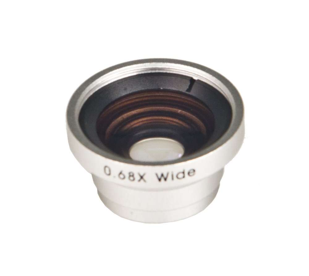 Bower VL68MJ 0.68x Wide-Angle Magnetic Lens for iPhone 4/4S/5 and Samsung Galaxy II/III/IV (Silver)