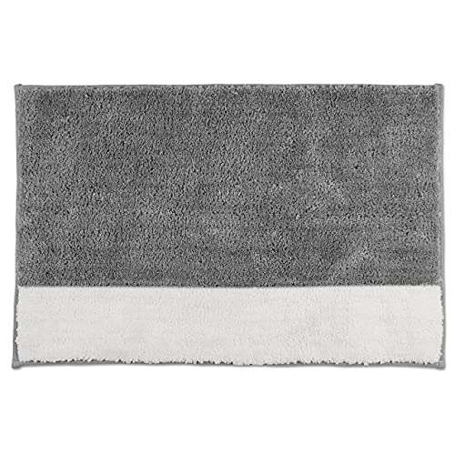 Lykke Decor Anti-Slip Bath Mat Microfiber Soft, Size 40 x 60 Cm - Bathroom Rugs - Suitable for Kitchen, Bedroom and Bathroom, Dry Fast Water Absorbent & Machine-Washable - Set of 1 2