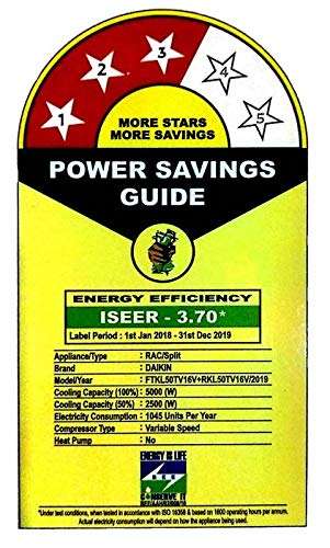 Daikin 1.5 Ton Inverter Split Ac 3 Star (Copper, FTKL/RKL-50TV16V, White) 2