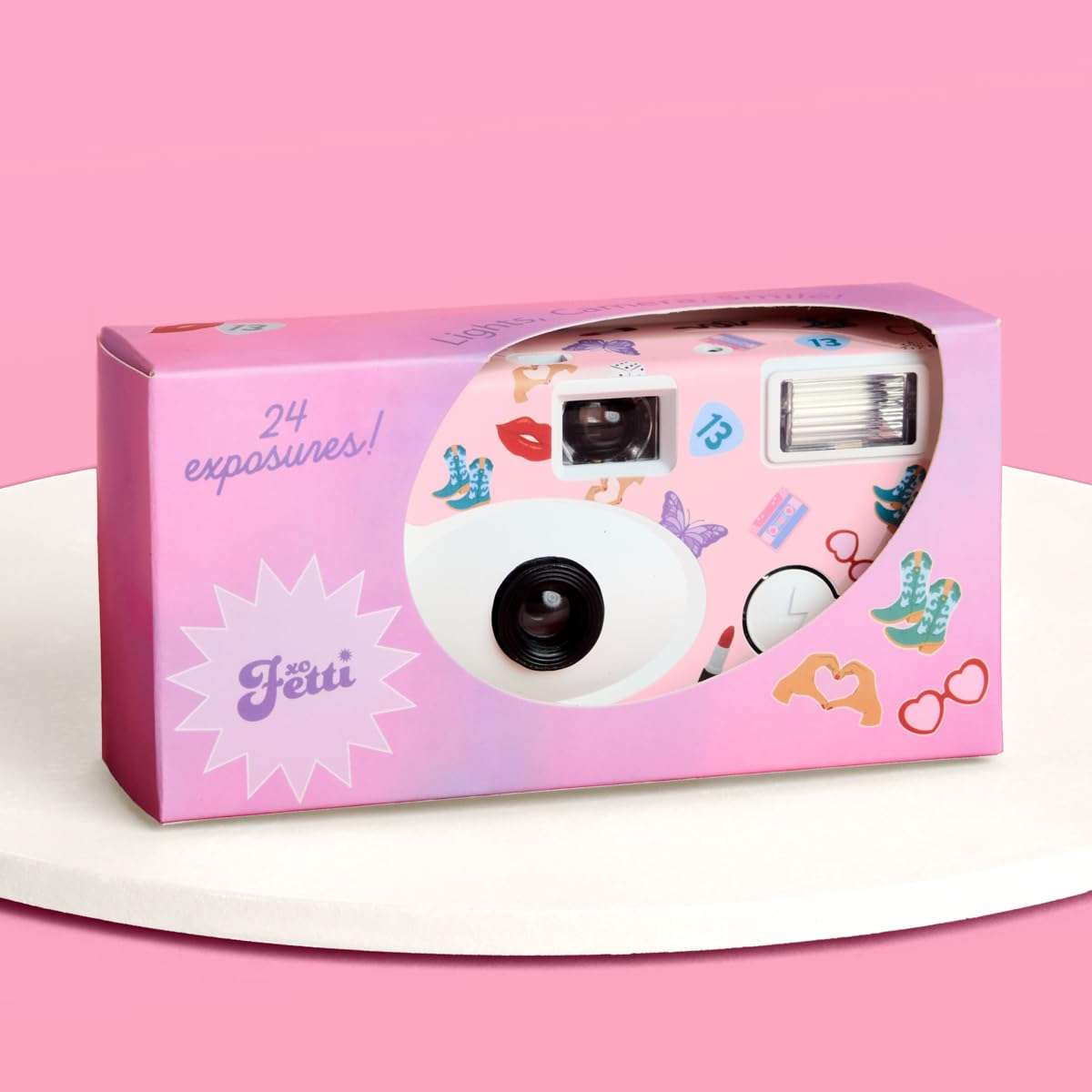 xo, Fetti ERAS Disposable Camera - 24 Exposure Film | Bachelorette Photo Supplies, Cute Birthday Party Activity, Bridesmaid Gift, Concert Pictures 1