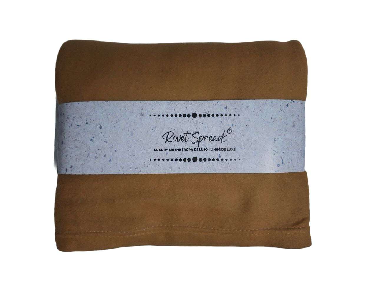 ROVET SPREADS® Warm Plain 1 Kg Woolen Blend Blanket (Pack of 1 Piece) | Single Bed (60 in x 90 in) (Camel) 1