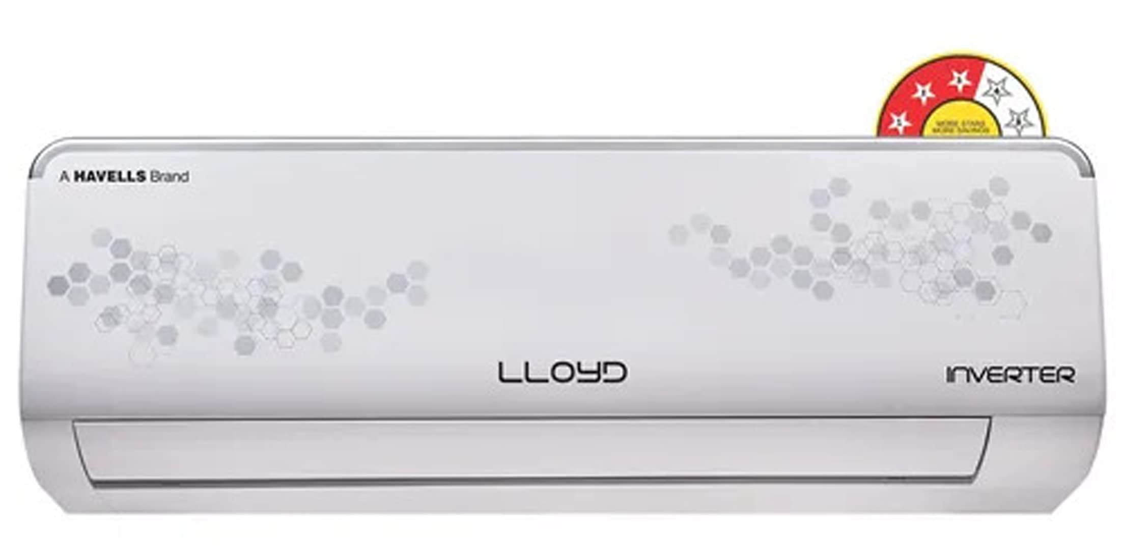 Lloyd 1.5 Ton 5 Star Inverter Wall Mounted Split AC (GLS18I5FWGBP, White) 1