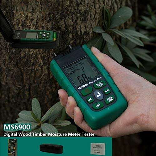 Z.L.FFLZ Moisture Detector Digital Wood Moisture Meter Humidity Tester LCD Display Automatic Manual Measurements Timber Damp Detector Mini Tool 2