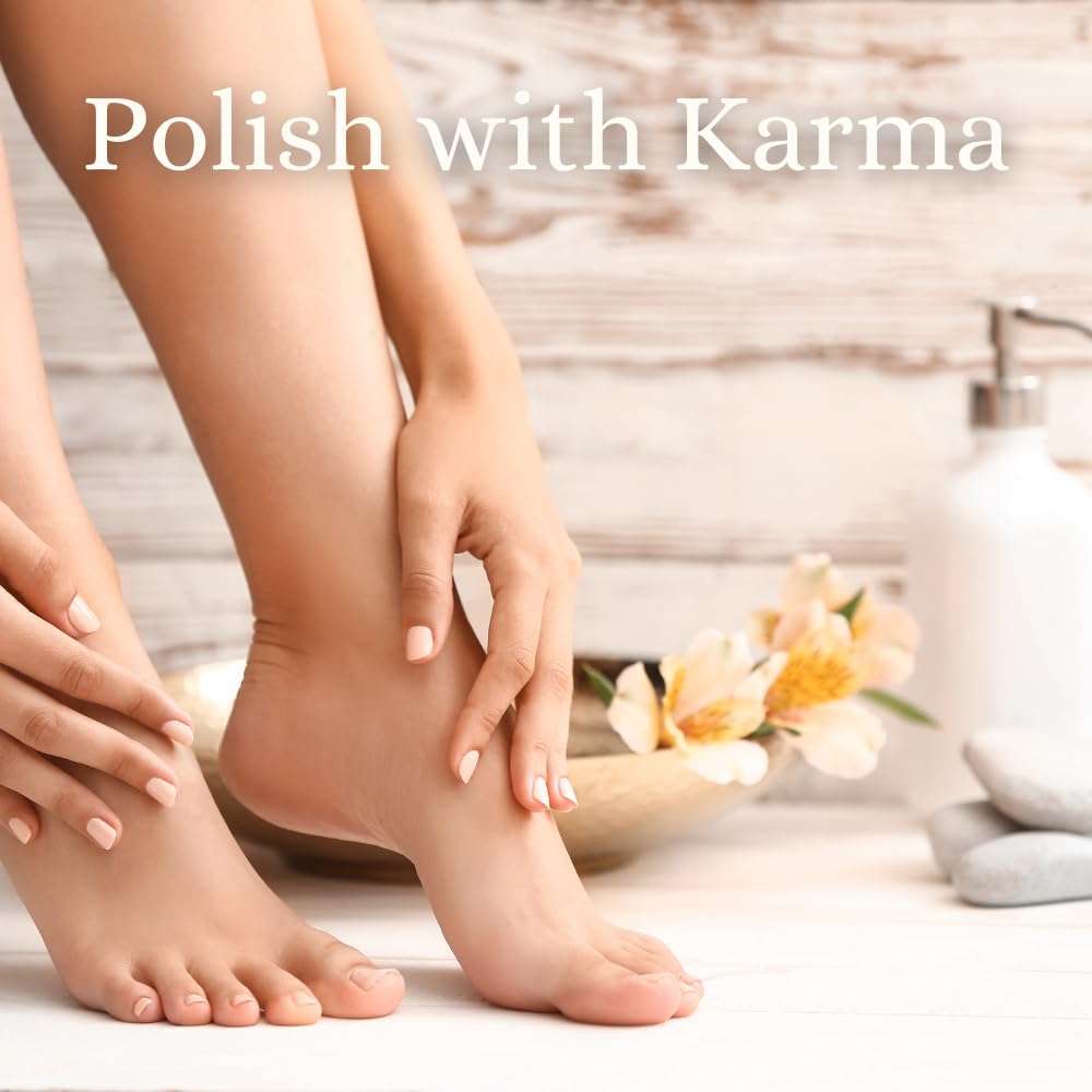 Karma Organic Nail Polish Remover Unscented- Non Toxic, Vegan, Cruelty Free, Acetone Free – Nails Strengthener for Fingernails – 4 fl. Oz 6