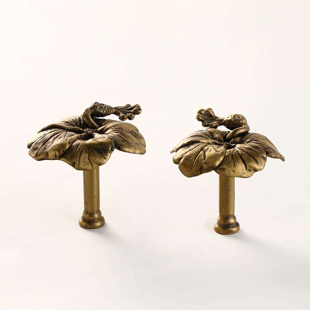 Pair of Brass Door Handles (2) Lotus Butterfly Door Decoration Pair of Brass Door Handles Pair of Brass Door Handles (Lotus) 3