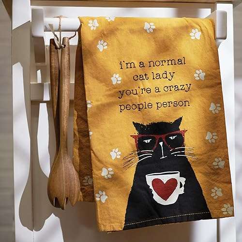 Primitives by Kathy Kitchen Towel - I'm A Normal Cat Lady You're A Crazy People Person 2