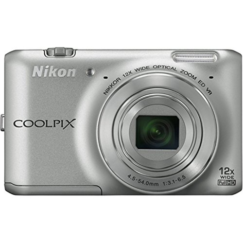 Nikon COOLPIX S6400 16 MP Digital Camera with 12x Optical Zoom and 3-inch LCD (Silver) (OLD MODEL)