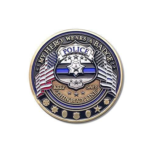 Armor Coin & Emblem - Law Enforcement Appreciation Challenge Coin · Police Officer Thank You · Thin Blue Line Challenge Coin 3