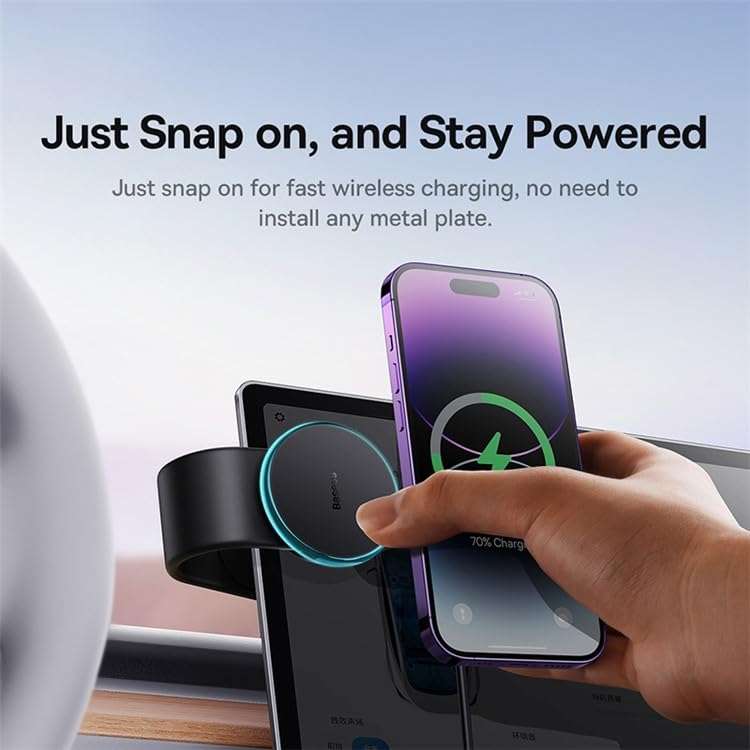 Baseus C02 Pro Series Magnetic Wireless Charging Car Mount 4