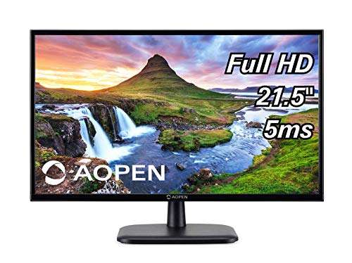 AOPEN by Acer 22CV1Q bi 21.5" Full HD (1920 x 1080) VA Monitor for Work or Home (1 x HDMI & VGA Port) 1