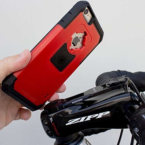Rokform iPhone 6/6s PLUS Rugged Series Military Grade Magnetic Protective Phone Case with twist lock & universal magnetic car mount (Red) 302356 6