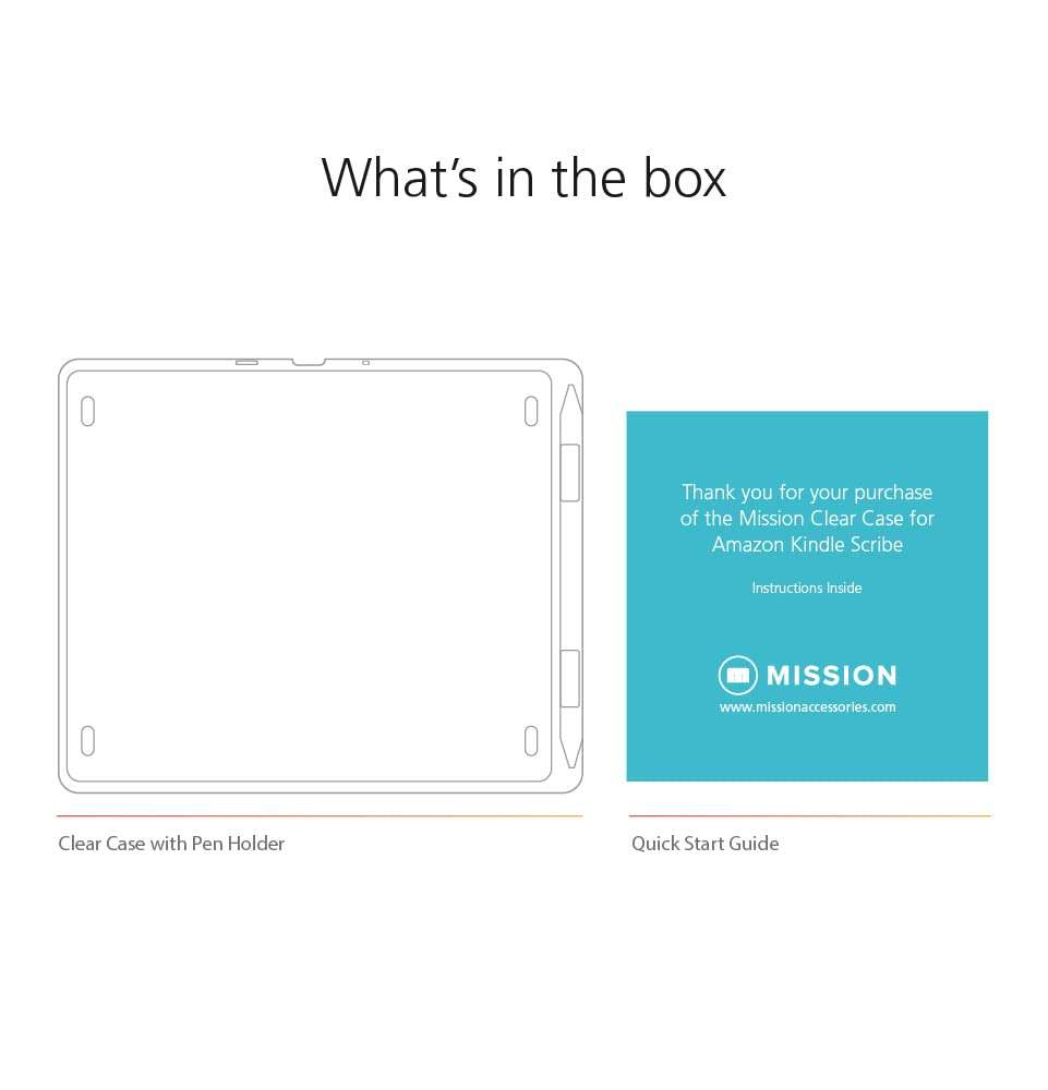 Made for Amazon Snap-in Clear Case, for Kindle Scribe (2022 Release) 6