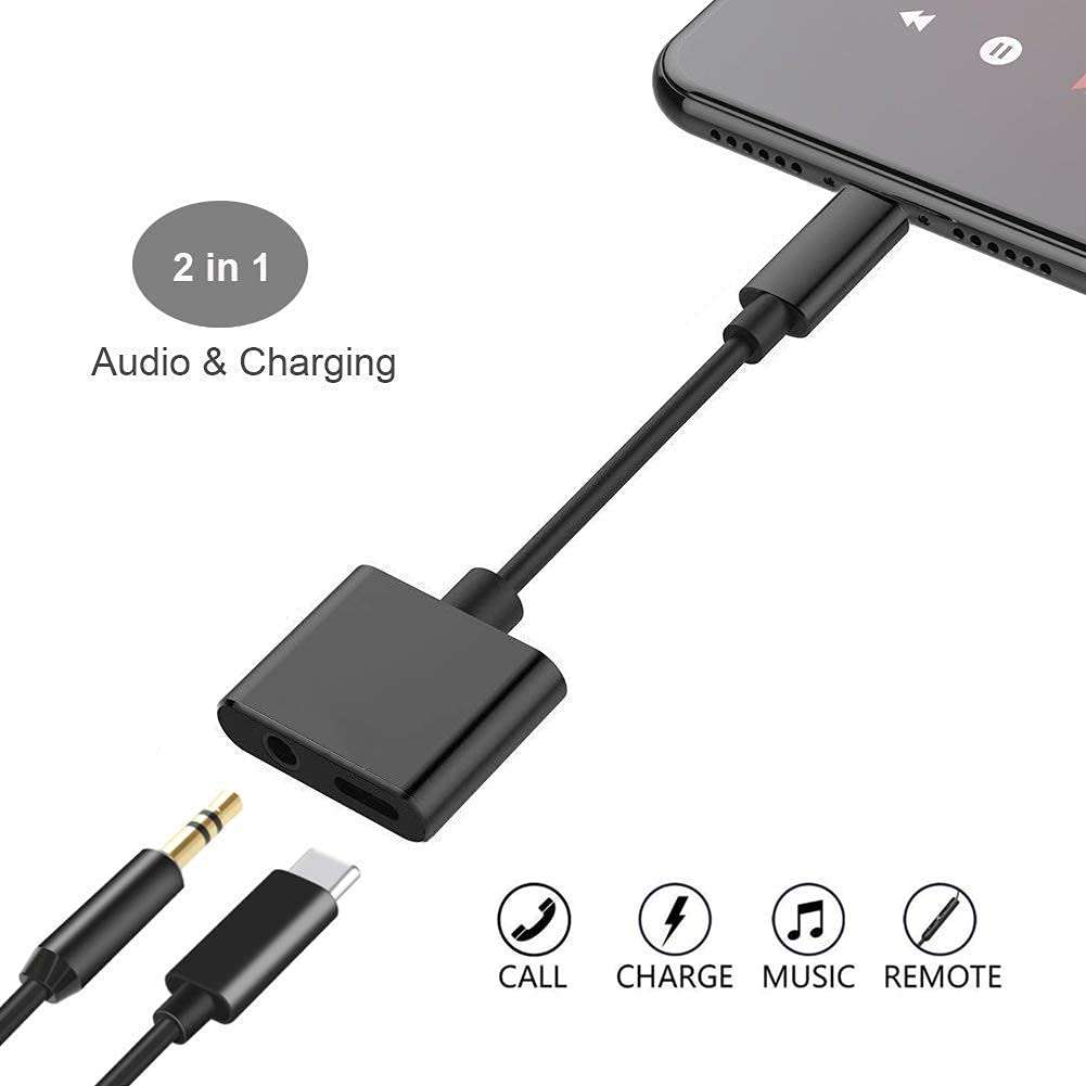 Type-C to 3.5 mm Aux Audio & USB Charging Splitter for Oppo A76 Original Audio Jack 2 in1 Adapter Music Headphone Splitter & Type C USB Charging Cable Converter Earphone Headphone Hands-Free Type-C to 3.5 mm Head Aux Audio USB Cable and Headphone (Straight JACK1 - CP4, Multi) 5