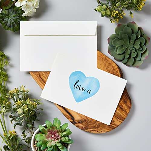 Avery Printable Greeting Cards, Half-Fold, 5.5" x 8.5", Textured White, 30 Blank Cards with Envelopes (3378) 3