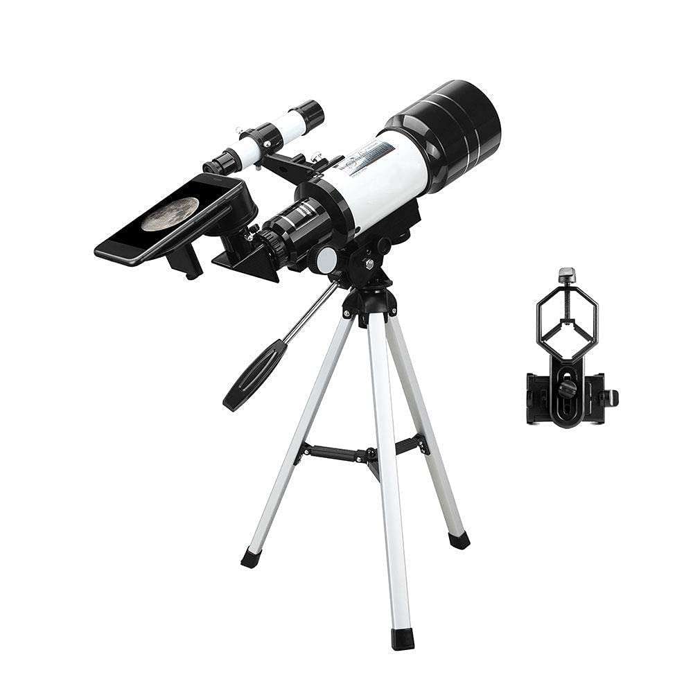 HAGNZHE Telescope for Kids Adults Beginners, 70mm Aperture BAK4 Prism Lens 400mm Astronomical Refractor Telescope for Astronomy with Smartphone Mount and Tripod and Camera Wire Controller 1