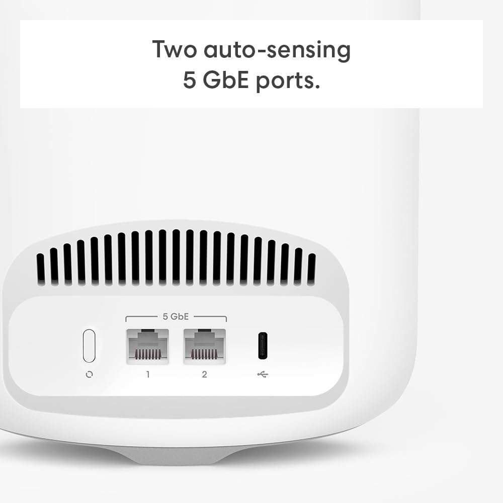 Amazon eero Pro 7 tri-band mesh Wi-Fi 7 router (newest model) - Supports internet plans up to 5 Gbps, Coverage up to 6,000 sq. ft., 3-pack 3