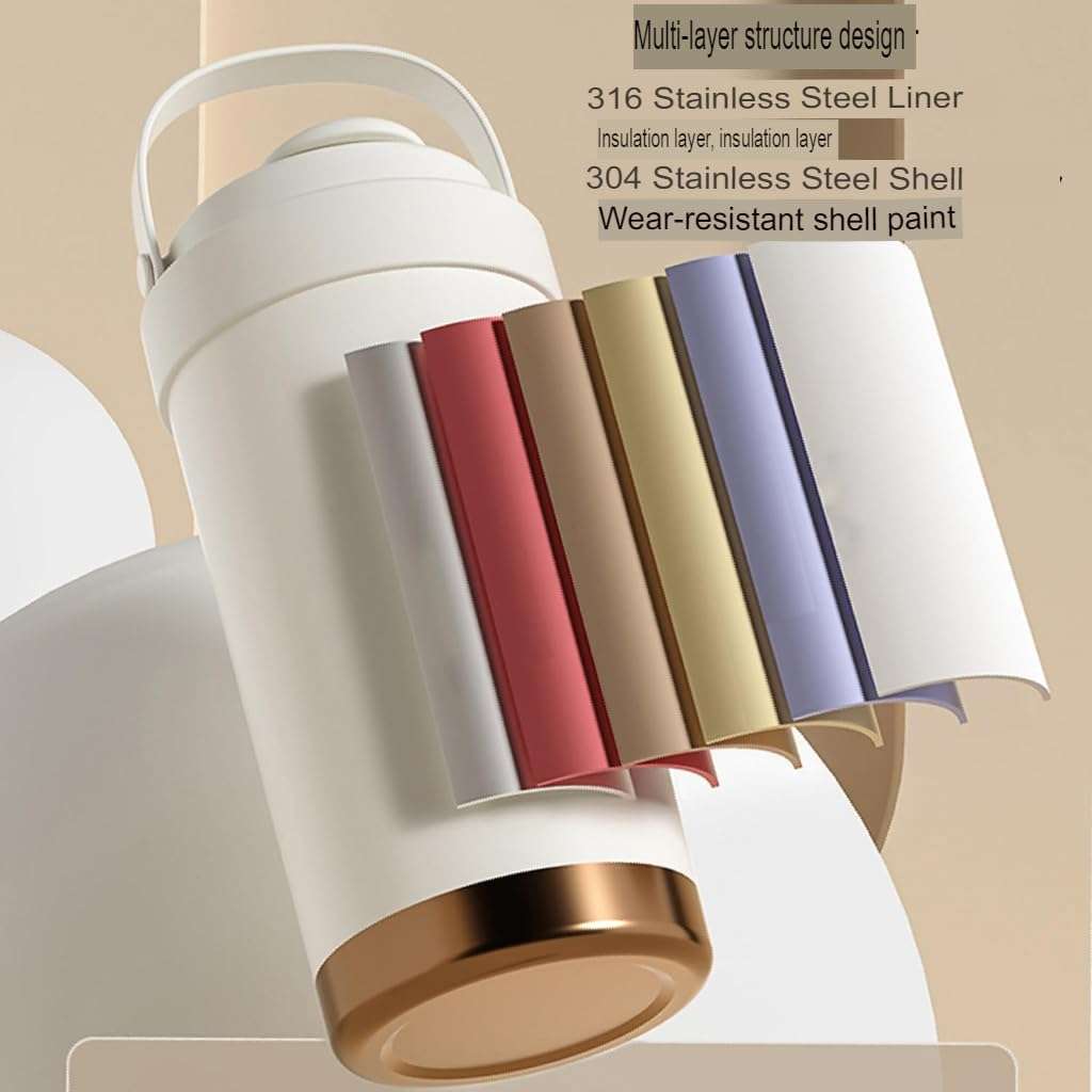 YELONA Vacuum Insulated 316 Stainless Steel Travel Mug/Flask/Thermos with Glass Straw, 8 Hours Hot/Cold Retention Coffee Tumbler (Almond Brown, 500ml) 6